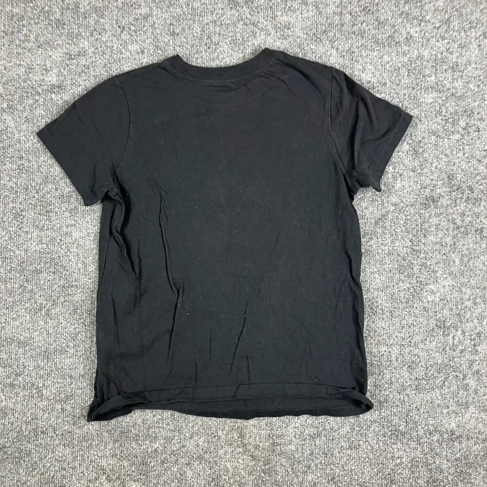 Nike T-Shirt Kids Size XL Black Short‎ Sleeve Logo Tee Swoosh Graphic Casual